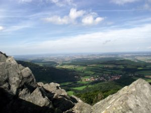 Blick vom Gipfel der Milseburg.