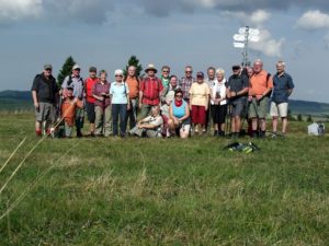 Große Rhönwanderung 2013 (Wandergruppe auf dem Heidelstein)